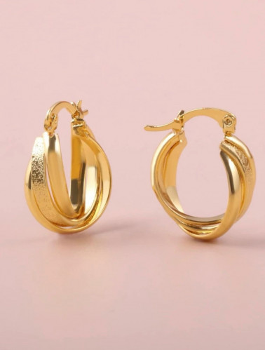 اقراط حلقي معتدل