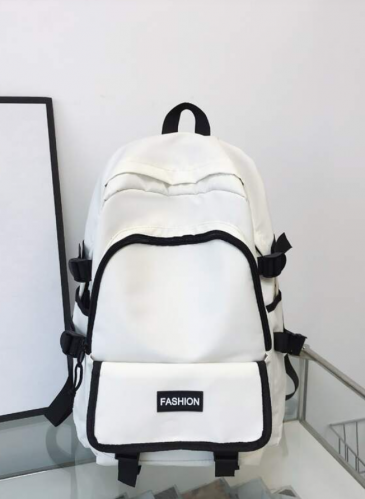 حقيبة ظهر عملية شريط متباين مرقع بعبارة سعة كبيرة أطفال