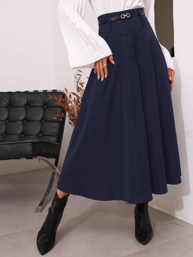 تنوره بخصر عالي مع حزام