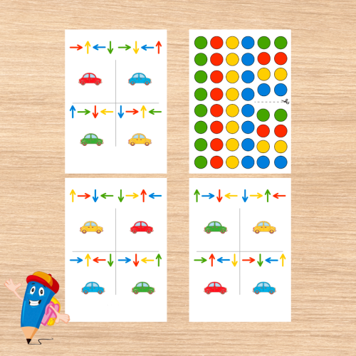 نشاط سيارات الإتجاهات – الطريقة المثالية لتعليم الاتجاهات وتنمية الذكاء