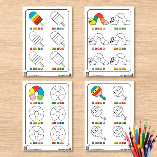 نشاط التلوين بالتتابع – تعلم ممتع بخطوات متسلسلة