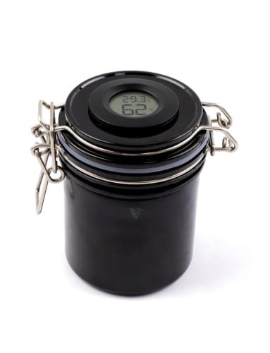 حافظة غراء الرموش مع ساعه قياس الرطوبه