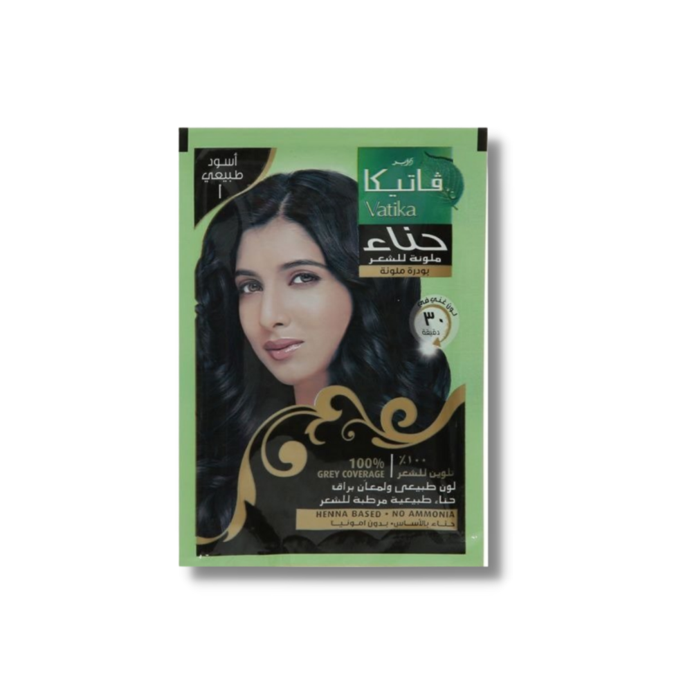 Natural black henna hair dye  60g - متجر المنزل الساطع