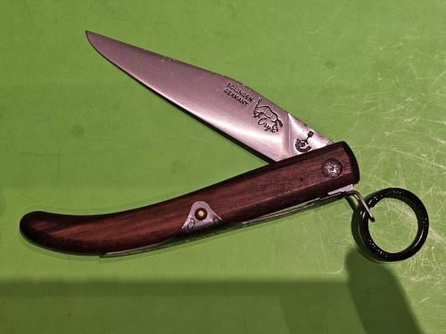 Pisau Herder Orex, Kayu Walnut, Baja Tahan Karat