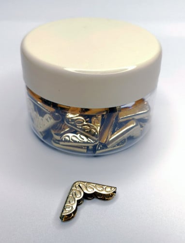 زوايا البوم ذهبي 40 حبة 1.5 سم