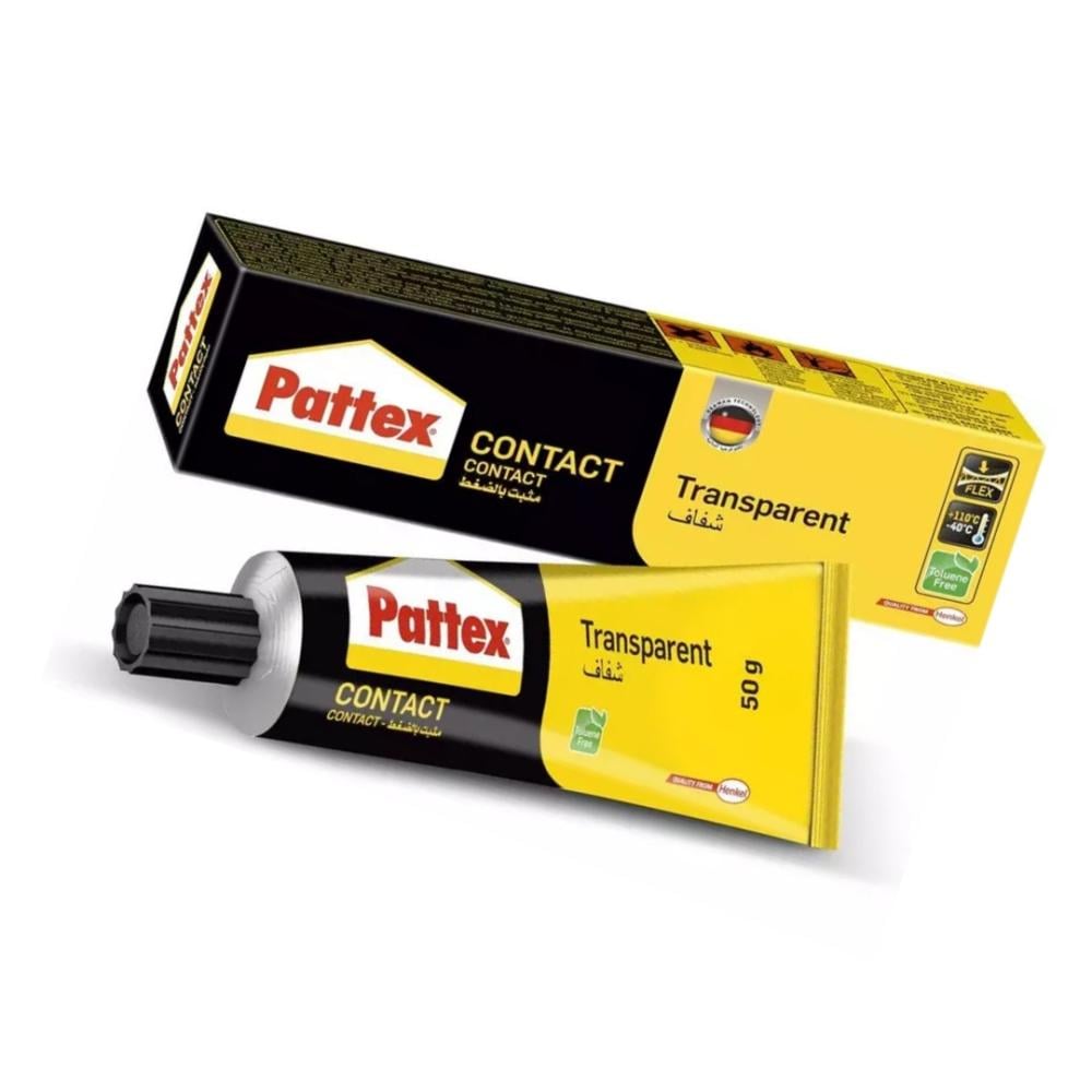 غراء لاصق باتكس مثبت بالضغط شفاف  Pattex Contact Transparent