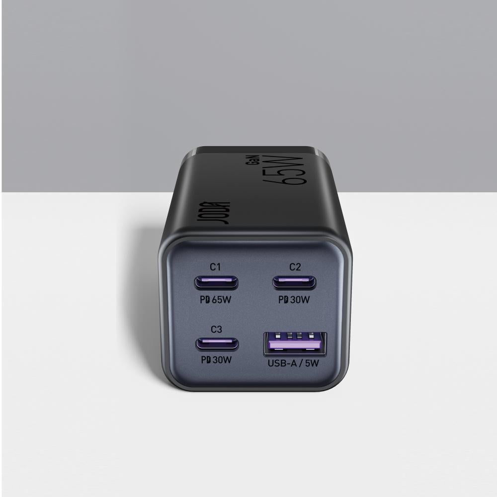 منصة شحن JODA Voltar بقوة 65 واط بثلاث منافذ تايب سي ومنفذ يو اس بي