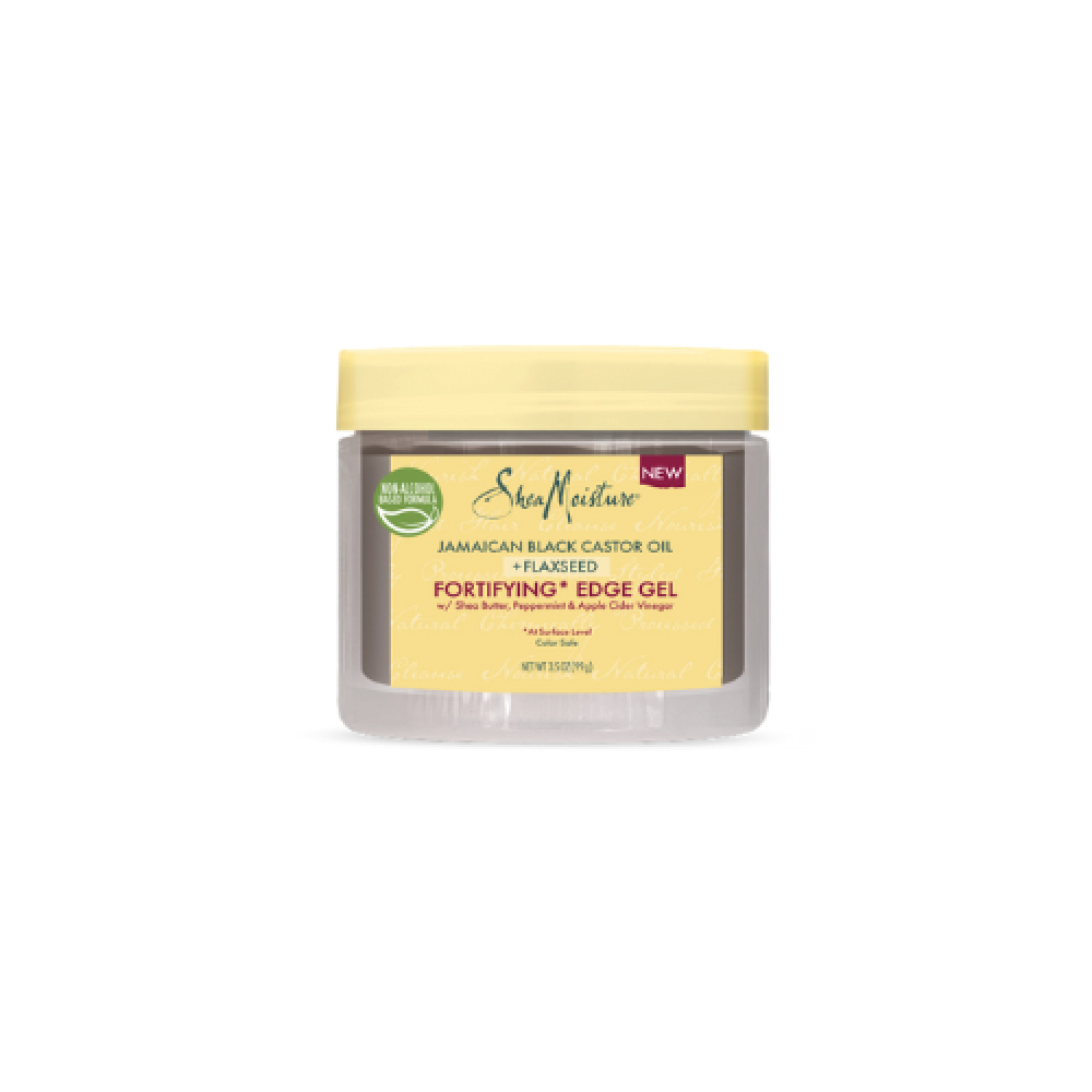 Shea Moisture Edge Control Black Gel for Curly Hair, Jamaican Black Castor Oil and Flax Seed, Paraben Free, Anti-Frizz, 100ml