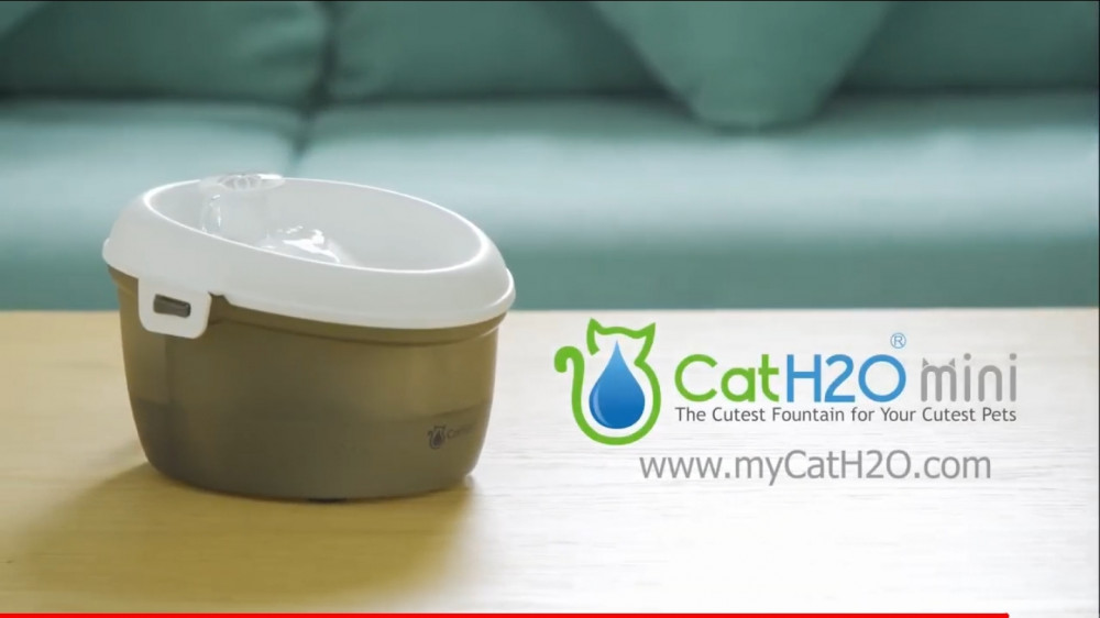 نافوره ماء قطط 1.2L (فيديو)