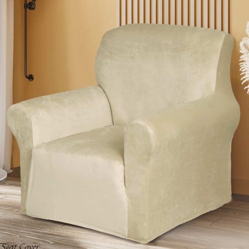 Velvet Seat Cover غطاء كنب واحد مخمل سميك