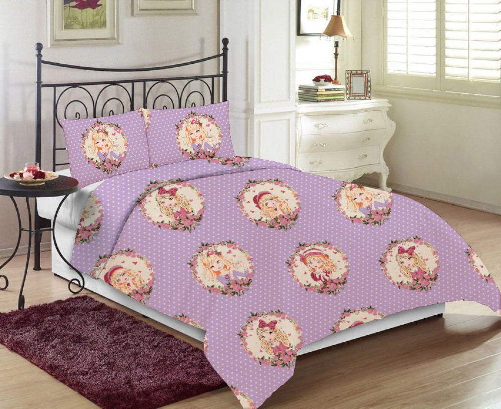 Violet-107 ترند مودرن بيبي 4 قطع فيولت