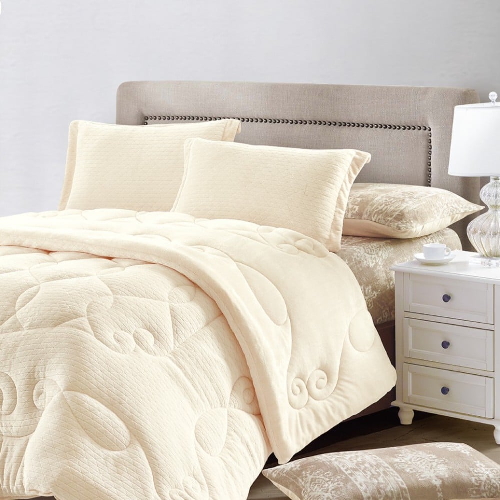 مفرش شتوي مخمل نفرين