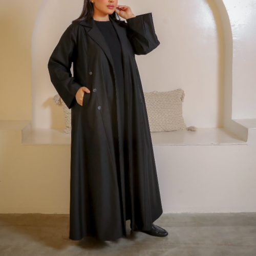 [JK08] - عباية كريب أسود