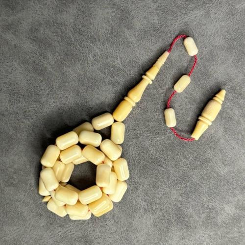 سبحة عاج نباتي بيج فاتح تمليكة