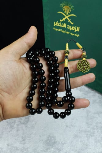 مسباح بكلايت اسود ملكي مع طربزونه فضه
