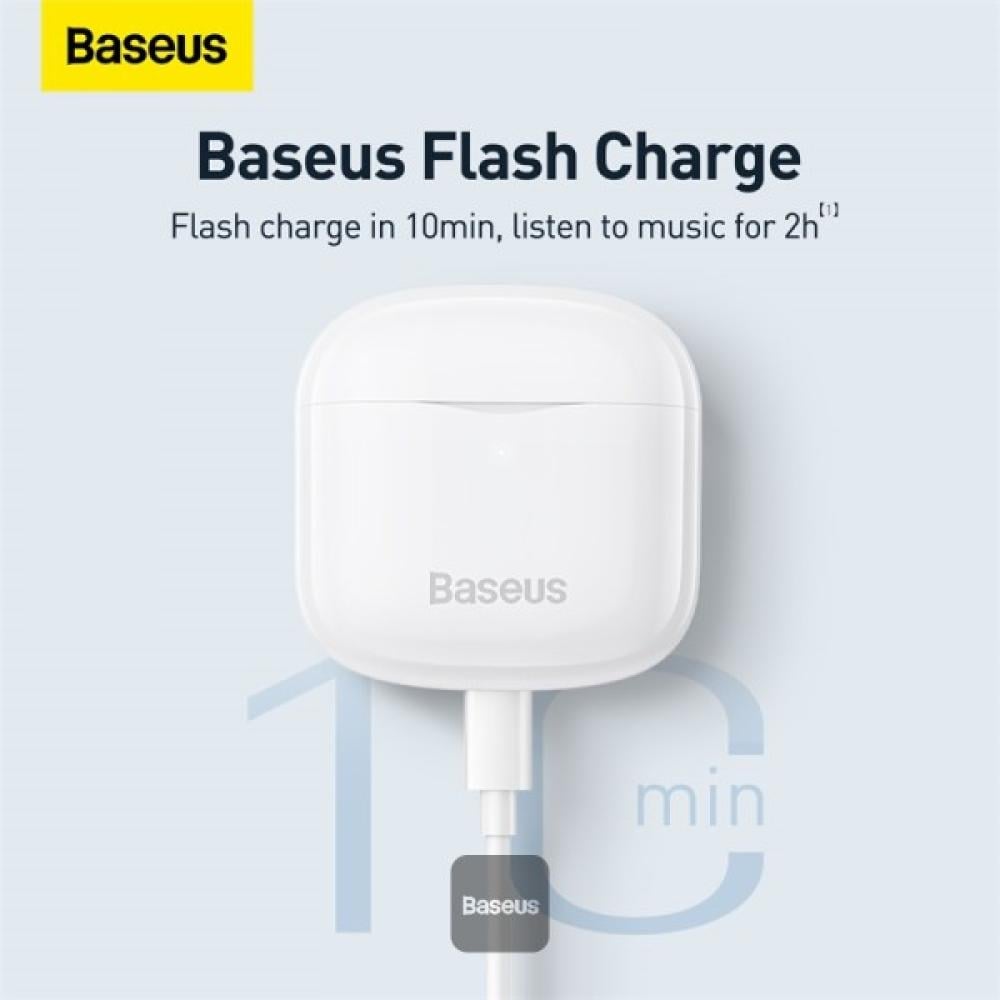 سماعات أذن لاسلكية Baseus Bowie E3 بتقنية البلوتوث، شحن سريع، تأخير 0.06 ثانية، تطبيق تحديد الموقع