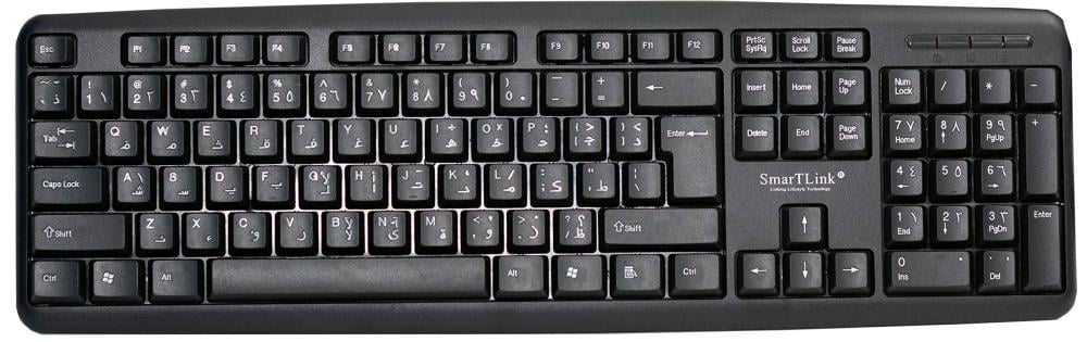 لوحة مفاتيح من سمارت لاين سلكية SL7000KB اسود I أطلبة الأن !
