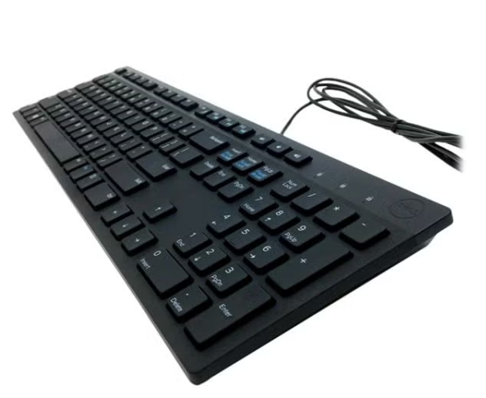 لوحة مفاتيح كلاسيكية سلكية من ديل KB216 لون اسود