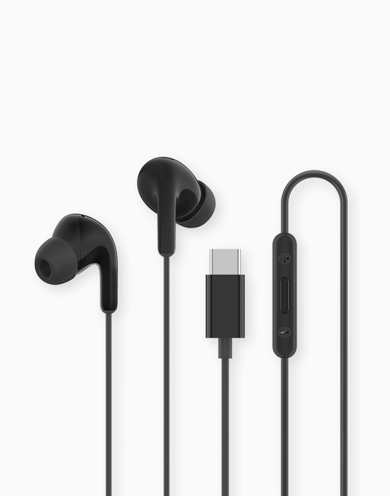 Xiaomi Type-C Wired Earphones Black متجر حلول عنيزة