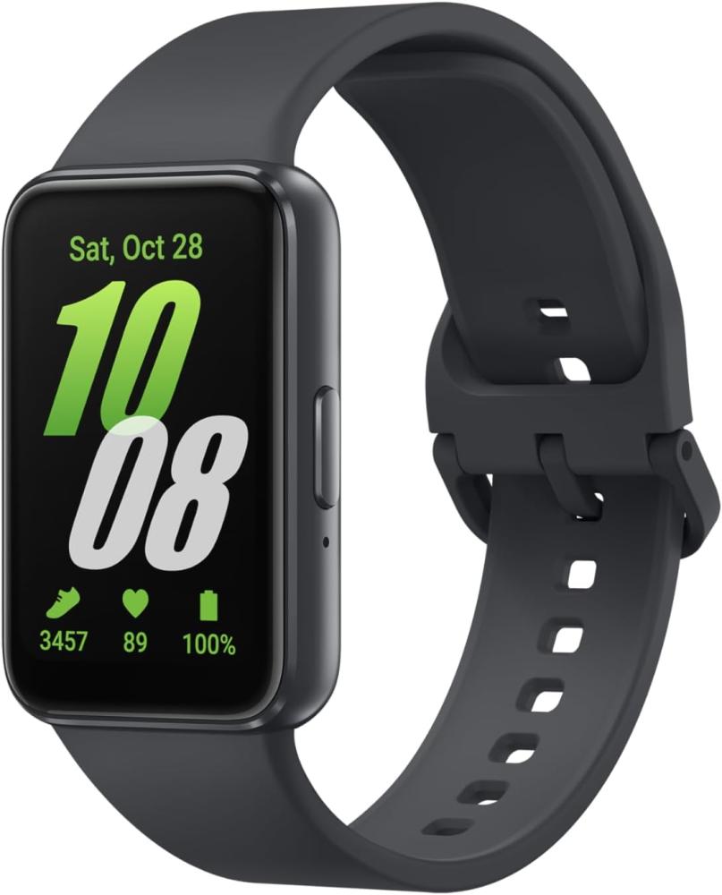 Samsung Galaxy Fit 3 fitness band is light and stylish with 13 days of battery life more than 100 exercises and sleep tracking function dark gray