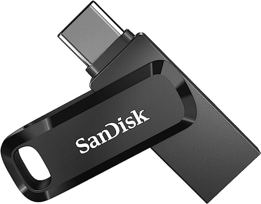 ذاكرة فلاش من سانديسك محرك أقراص مزدوج ألترا GO USB TYPE-C سعة 64 جيجابايت