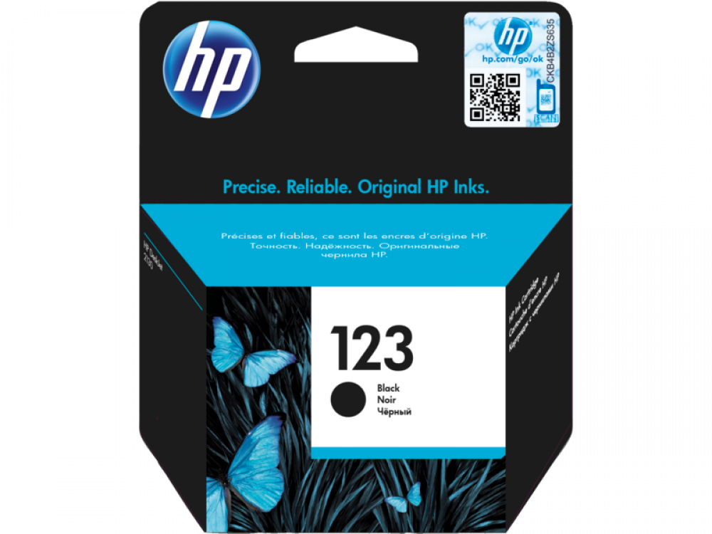 HP INK 123 Black Cartridge