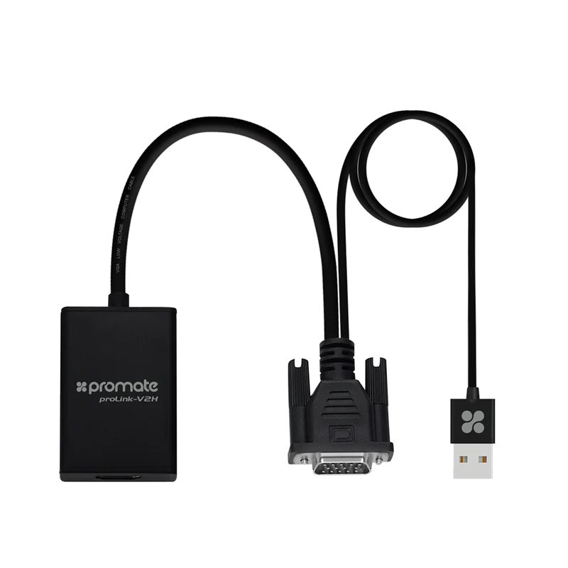 وصلة فيديو من بروميت لتحويل من VGA TO HDMI مع دعم للصوت (PROLINK-V2H)