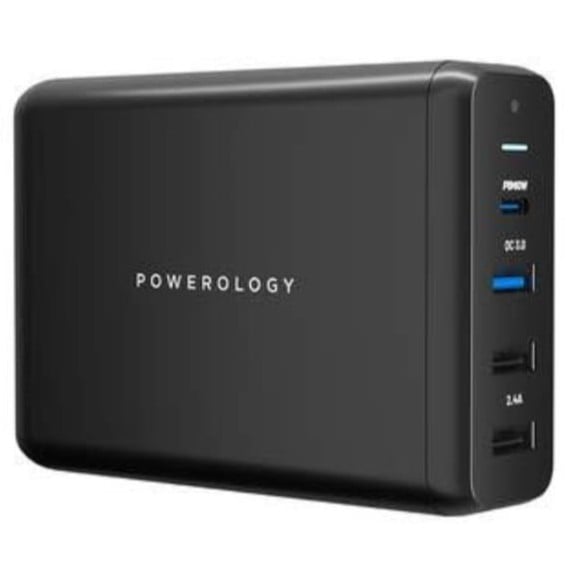 Powerology wall charger, 4 outputs, PD fast charger, 75 watts