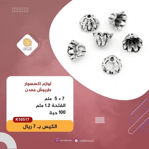 لوازم اكسسوار  كاب او طربوش فضي K10517