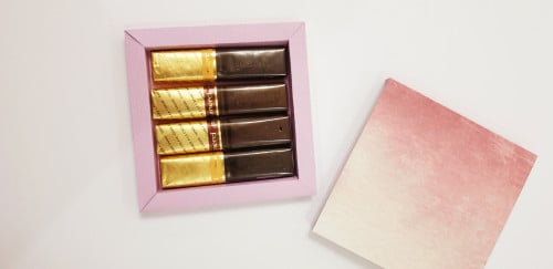 علبة ل4 قطع شوكولاته ميرسي