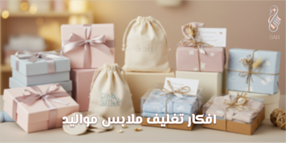 افكار تغليف ملابس مواليد