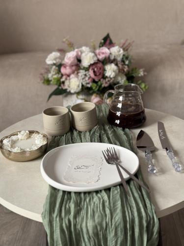 طقم كيك العرسان -  زهر