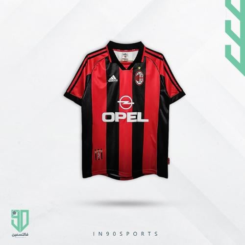 تيشيرت ميلان كلاسيك 1998 Ac Milan Classic