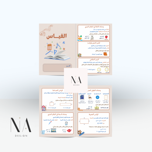 مطوية القياس رابع رياضيات