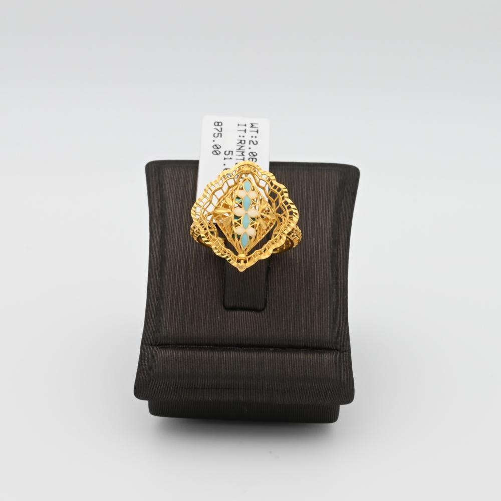 خاتم ذهب عيار 21