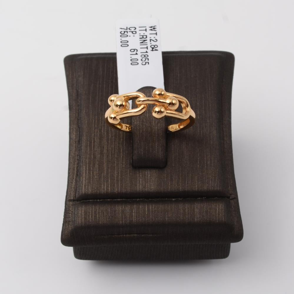 خاتم ذهب جنزير تفني