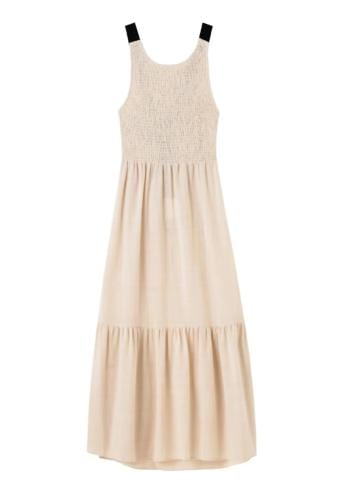 فستان بيج كسرات مكشوف الظهر