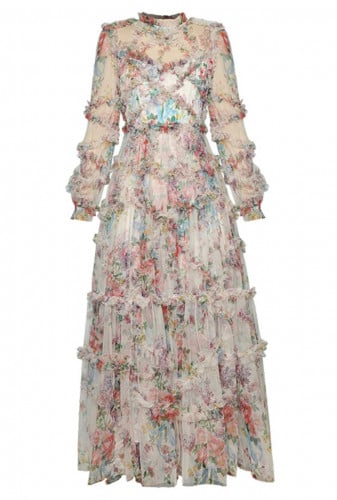 فستان مورد طويل