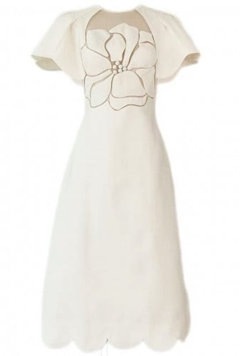 فستان سكري متوسط الطول