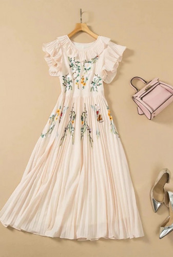 فستان بيج بطباعة زهور