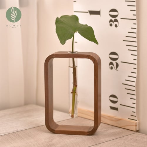 وعاء تجذير خشبي فاخر مستطيل