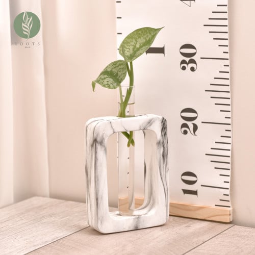 وعاء تجذير  سيراميك رخامي مستطيل