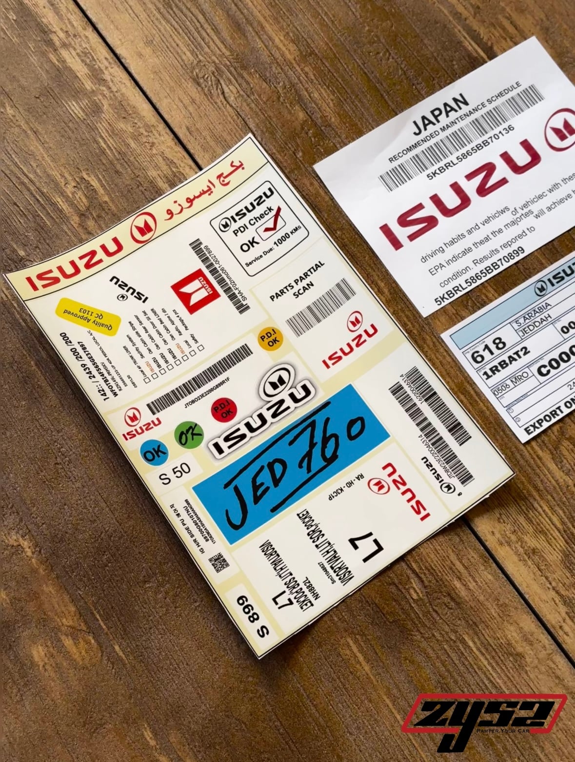 Isuzu sticker pack - متجر ZY52