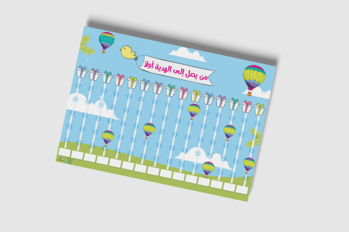 منتج جاهز - لوحة تحفيز المنطاد - a3
