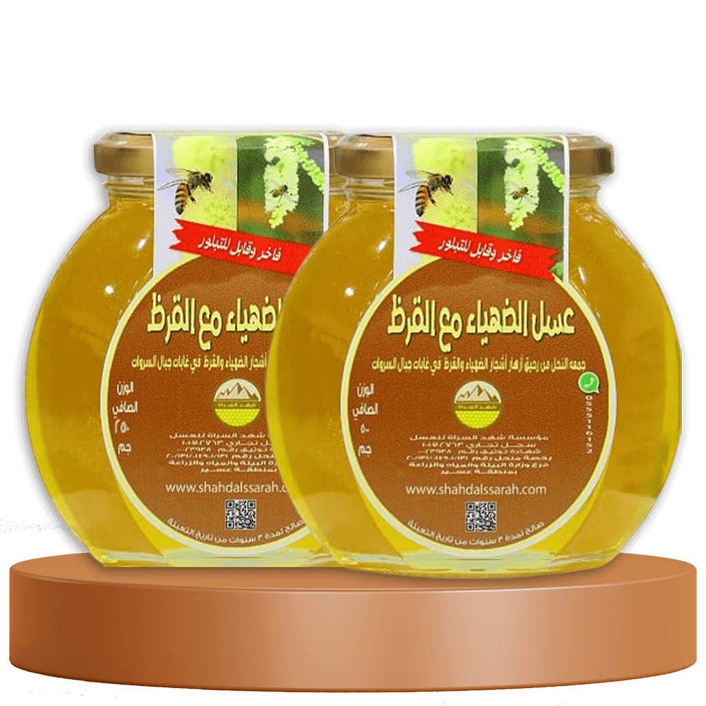 عسل الضهياء مع القرظ