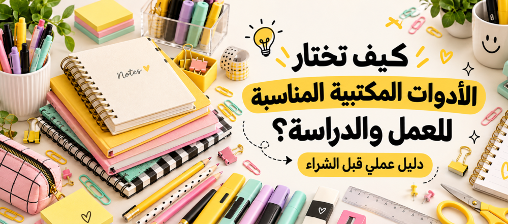 كيف تختار الأدوات المكتبية المناسبة للعمل والدراسة؟ دليل عملي قبل الشراء