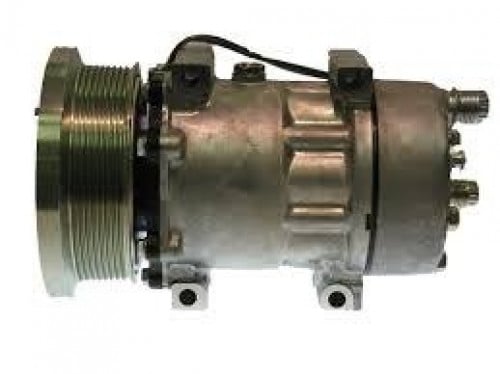 #11606C كمبروسر مكيف كاتر بيلر /COMPRESSOR CATERPILLAR VOLVO 24V 8PK BACK CONNECTION SCREW