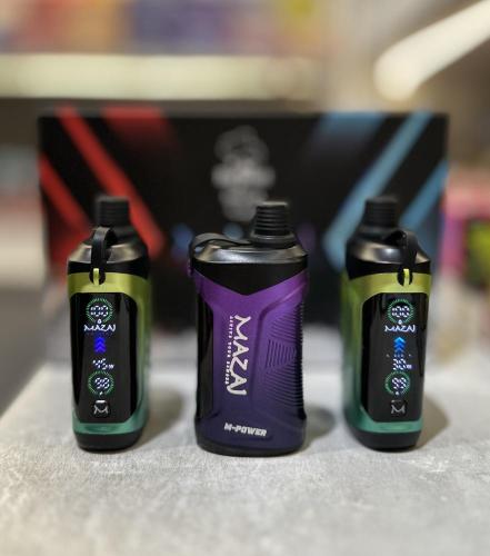 شيشة مزاج ام باور 20000 شفطة 6 نيكوتين - mazaj m power Disposable 20000