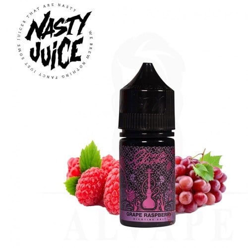 نكهة  ناستي شيشة عنب توت NASTY Shisha GRAPE RASPBERRY Salt
