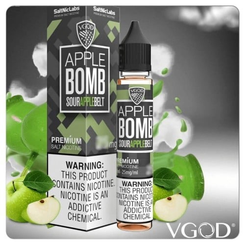 نكهة فيقود تفاح  سولت نيكوتين VGOD APPLE BOMB Salt